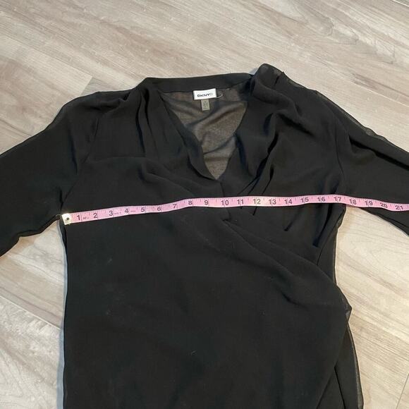 DKNYC Black Formal Long Sleeve Sheer Sequin Party Dress- Size Medium - Picture 12 of 13